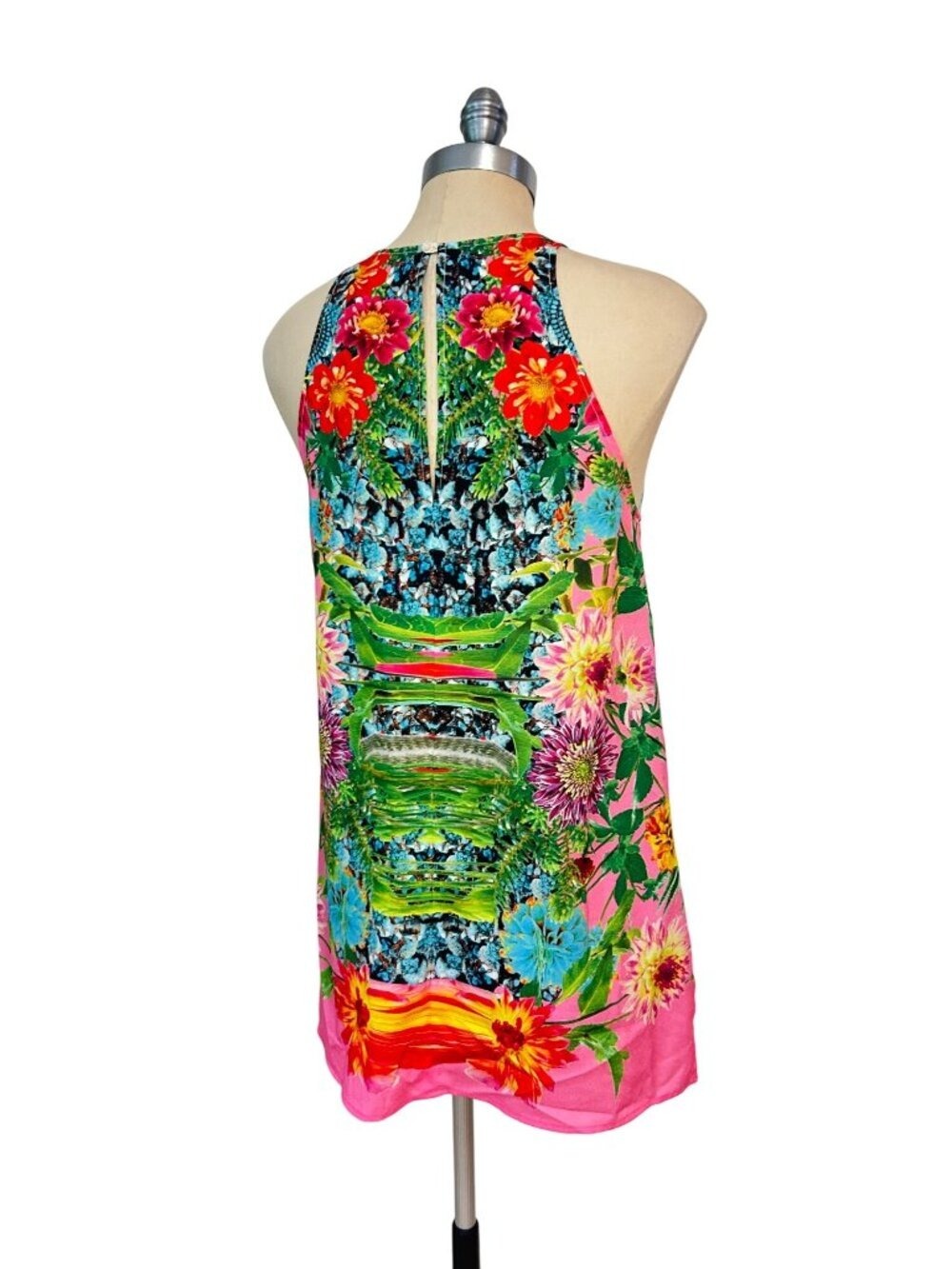 Clover Canyon Womens Sleeveless Pink Floral Print Tank Top Size Medium - Picture 3 of 5